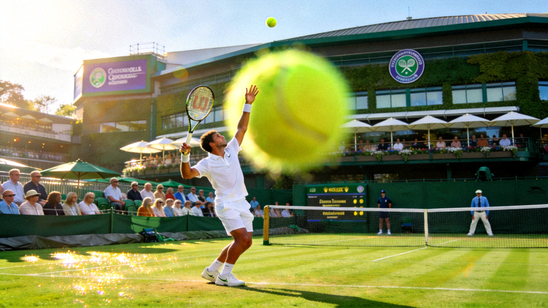 温布尔登网球锦标赛草地比赛场景